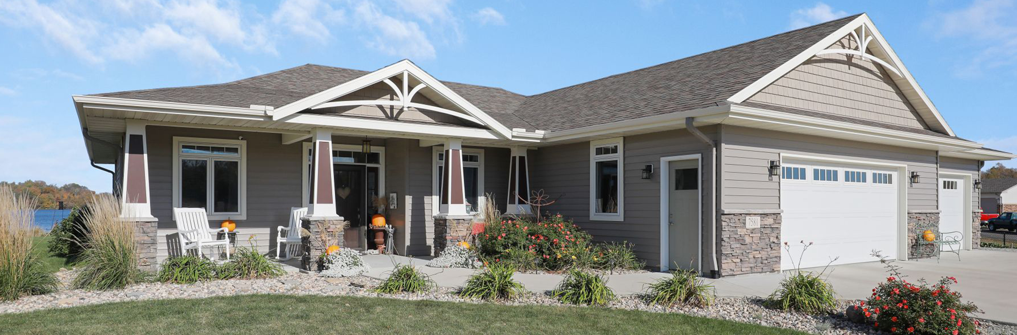 Single family home with new vinyl windows