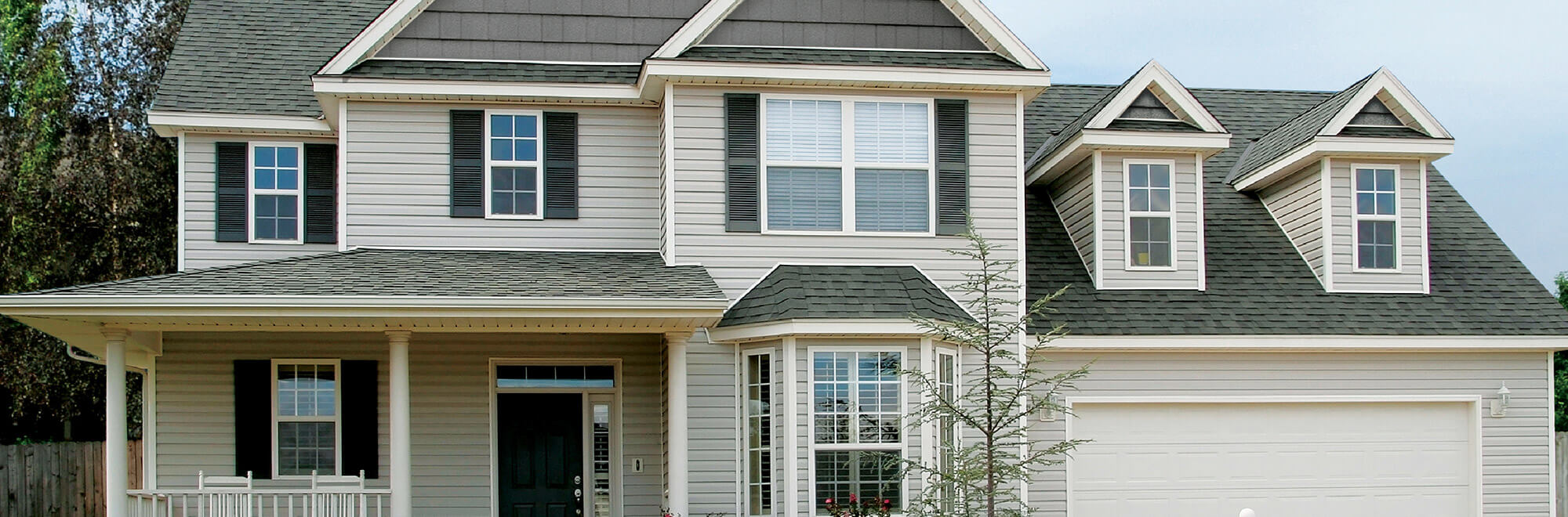 Single family home with new vinyl windows